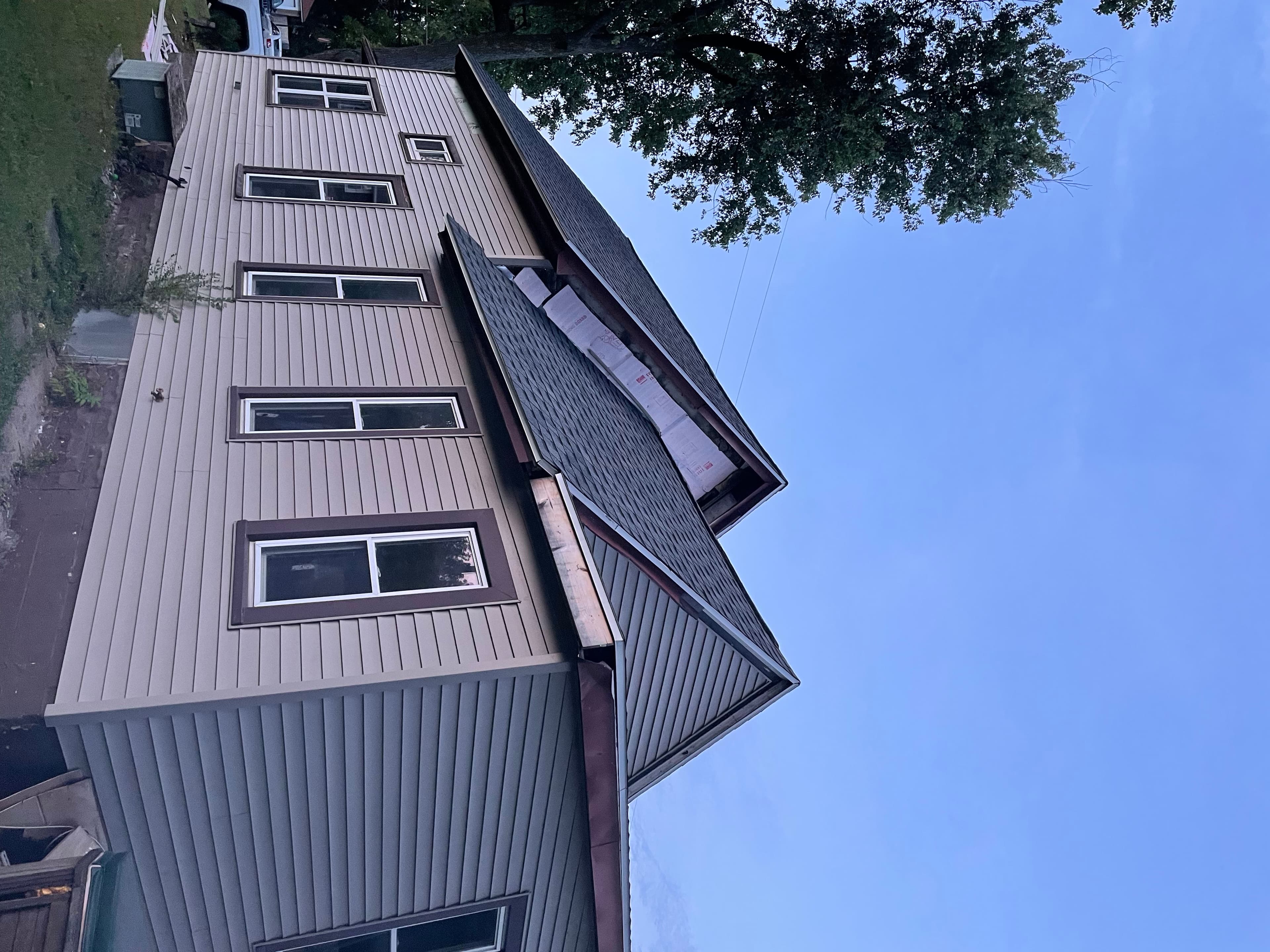 Metal roof and siding installation